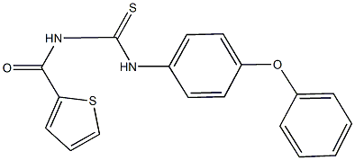 N-(4-phenoxyphenyl)-N'-(2-thienylcarbonyl)thiourea Struktur