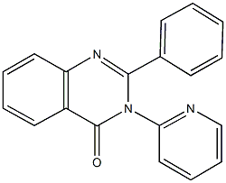 2-phenyl-3-(2-pyridinyl)-4(3H)-quinazolinone Struktur