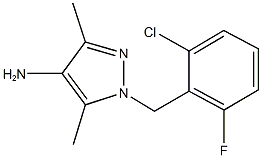 1-(2-chloro-6-fluorobenzyl)-3,5-dimethyl-1H-pyrazol-4-ylamine Struktur