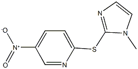 5-nitro-2-[(1-methyl-1H-imidazol-2-yl)sulfanyl]pyridine Struktur