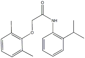 2-(2,6-dimethylphenoxy)-N-(2-isopropylphenyl)acetamide Struktur