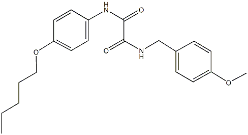 N~1~-(4-methoxybenzyl)-N~2~-[4-(pentyloxy)phenyl]ethanediamide Struktur