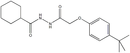 2-(4-tert-butylphenoxy)-N'-(cyclohexylcarbonyl)acetohydrazide Struktur