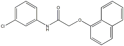 N-(3-chlorophenyl)-2-(1-naphthyloxy)acetamide Struktur