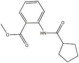 methyl 2-[(cyclopentylcarbonyl)amino]benzoate Struktur