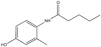 N-(4-hydroxy-2-methylphenyl)pentanamide Struktur