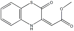 methyl (2-oxo-2H-1,4-benzothiazin-3(4H)-ylidene)acetate Struktur