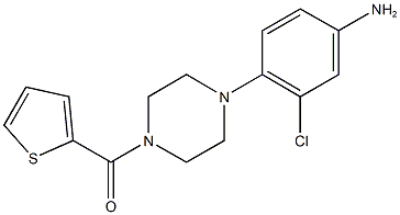 3-chloro-4-[4-(2-thienylcarbonyl)-1-piperazinyl]phenylamine Struktur