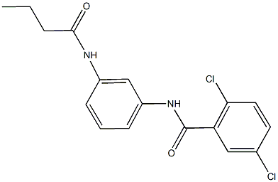 N-[3-(butyrylamino)phenyl]-2,5-dichlorobenzamide Struktur