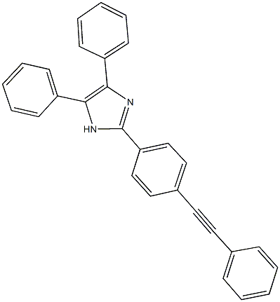 4,5-diphenyl-2-[4-(phenylethynyl)phenyl]-1H-imidazole Struktur