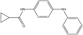 N-(4-anilinophenyl)cyclopropanecarboxamide Struktur