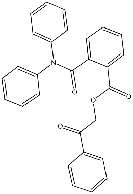 2-oxo-2-phenylethyl 2-[(diphenylamino)carbonyl]benzoate Struktur