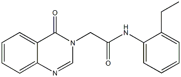 N-(2-ethylphenyl)-2-(4-oxo-3(4H)-quinazolinyl)acetamide Struktur