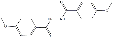 4-methoxy-N'-(4-methoxybenzoyl)benzohydrazide Struktur