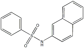 N-(2-naphthyl)benzenesulfonamide Struktur