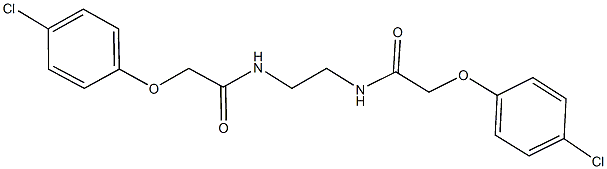 2-(4-chlorophenoxy)-N-(2-{[(4-chlorophenoxy)acetyl]amino}ethyl)acetamide Struktur