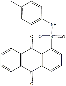 N-(4-methylphenyl)-9,10-dioxo-9,10-dihydro-1-anthracenesulfonamide Struktur