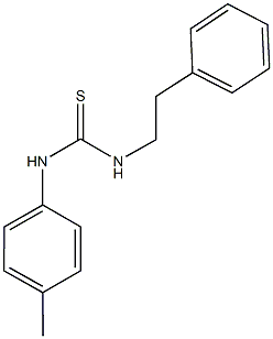 N-(4-methylphenyl)-N'-(2-phenylethyl)thiourea Struktur