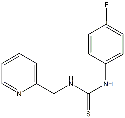 N-(4-fluorophenyl)-N'-(2-pyridinylmethyl)thiourea Struktur