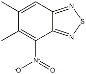 4-nitro-5,6-dimethyl-2,1,3-benzothiadiazole Struktur