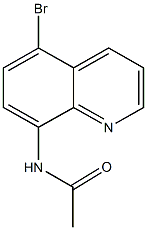 N-(5-bromo-8-quinolinyl)acetamide Struktur