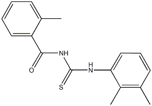 N-(2,3-dimethylphenyl)-N'-(2-methylbenzoyl)thiourea Struktur