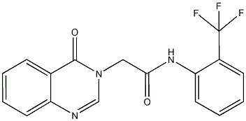 2-(4-oxo-3(4H)-quinazolinyl)-N-[2-(trifluoromethyl)phenyl]acetamide Struktur