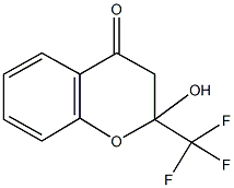 2-hydroxy-2-(trifluoromethyl)-2,3-dihydro-4H-chromen-4-one Struktur