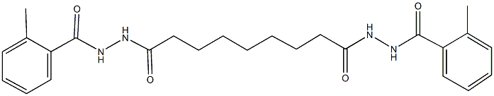 2-methyl-N'-{9-[2-(2-methylbenzoyl)hydrazino]-9-oxononanoyl}benzohydrazide Struktur