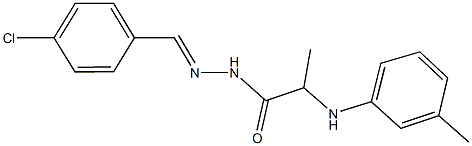 N'-(4-chlorobenzylidene)-2-(3-toluidino)propanohydrazide Struktur