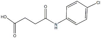 4-(4-chloroanilino)-4-oxobutanoic acid Struktur