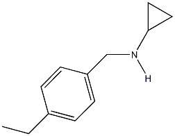 N-cyclopropyl-N-(4-ethylbenzyl)amine Struktur