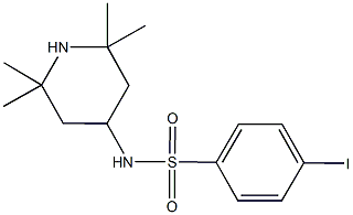 4-iodo-N-(2,2,6,6-tetramethyl-4-piperidinyl)benzenesulfonamide Struktur