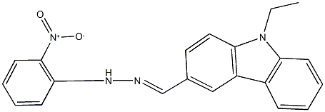 9-ethyl-9H-carbazole-3-carbaldehyde {2-nitrophenyl}hydrazone Struktur