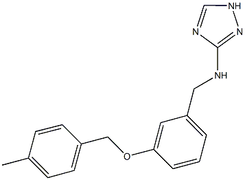 N-{3-[(4-methylbenzyl)oxy]benzyl}-N-(1H-1,2,4-triazol-3-yl)amine Struktur