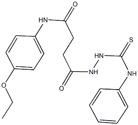 4-[2-(anilinocarbothioyl)hydrazino]-N-(4-ethoxyphenyl)-4-oxobutanamide Struktur