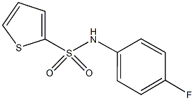 N-(4-fluorophenyl)-2-thiophenesulfonamide Struktur