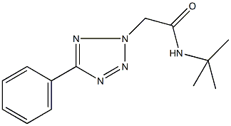 N-(tert-butyl)-2-(5-phenyl-2H-tetraazol-2-yl)acetamide Struktur