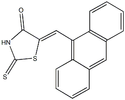 5-(9-anthrylmethylene)-2-thioxo-1,3-thiazolidin-4-one Struktur