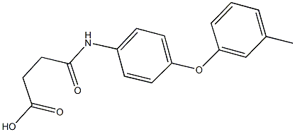 4-[4-(3-methylphenoxy)anilino]-4-oxobutanoic acid Struktur