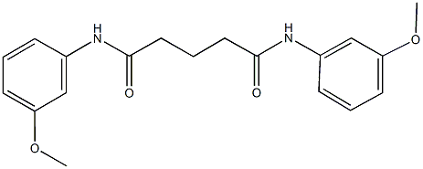 N~1~,N~5~-bis(3-methoxyphenyl)pentanediamide Struktur