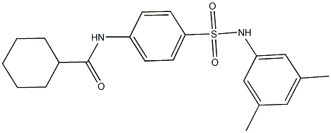 N-{4-[(3,5-dimethylanilino)sulfonyl]phenyl}cyclohexanecarboxamide Struktur