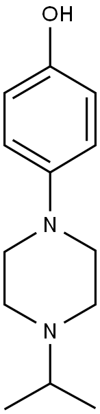 4-(4-isopropyl-1-piperazinyl)phenol Struktur