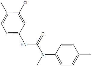 N'-(3-chloro-4-methylphenyl)-N-methyl-N-(4-methylphenyl)urea Struktur