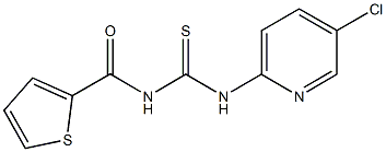 N-(5-chloropyridin-2-yl)-N'-(thien-2-ylcarbonyl)thiourea Struktur