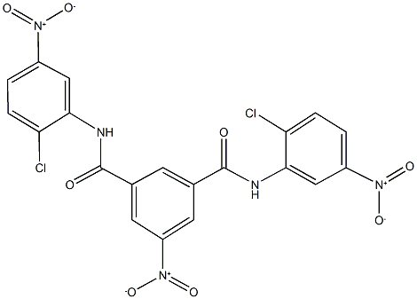 N~1~,N~3~-bis{2-chloro-5-nitrophenyl}-5-nitroisophthalamide Struktur