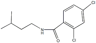 2,4-dichloro-N-isopentylbenzamide Struktur