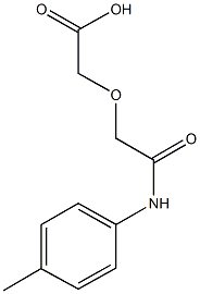 [2-oxo-2-(4-toluidino)ethoxy]acetic acid Struktur