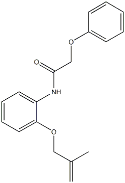 N-{2-[(2-methyl-2-propenyl)oxy]phenyl}-2-phenoxyacetamide Struktur