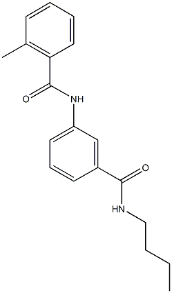 N-{3-[(butylamino)carbonyl]phenyl}-2-methylbenzamide Struktur